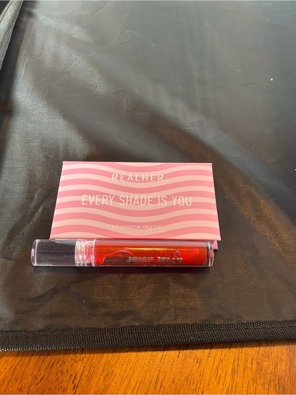 NWOT Realher Every Shade Is You Eyeshadow Palette & Red Lip Gloss